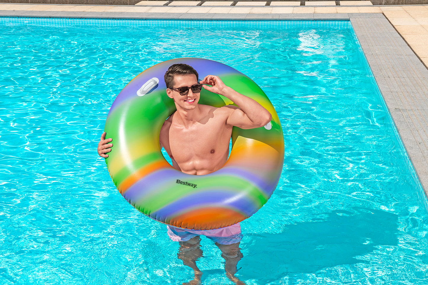 Bestway Opblaasbare Donut Regenboog