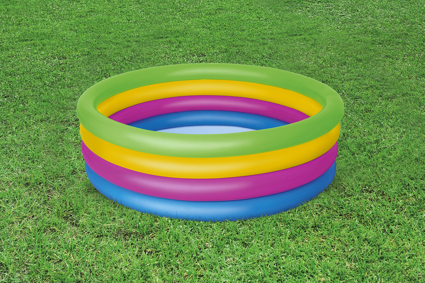 Bestway Opblaasbaar Kinderzwembad 4 Ringen Regenboog 157x46 cm vanaf +3 Jaar
