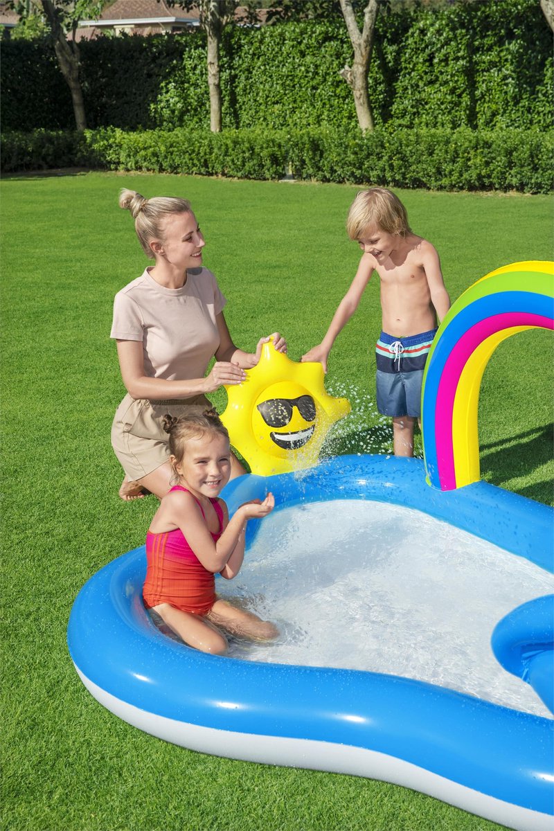 Bestway Opblaasbaar Zwembad Regenboog Speelpark vanaf +2 Jaar
