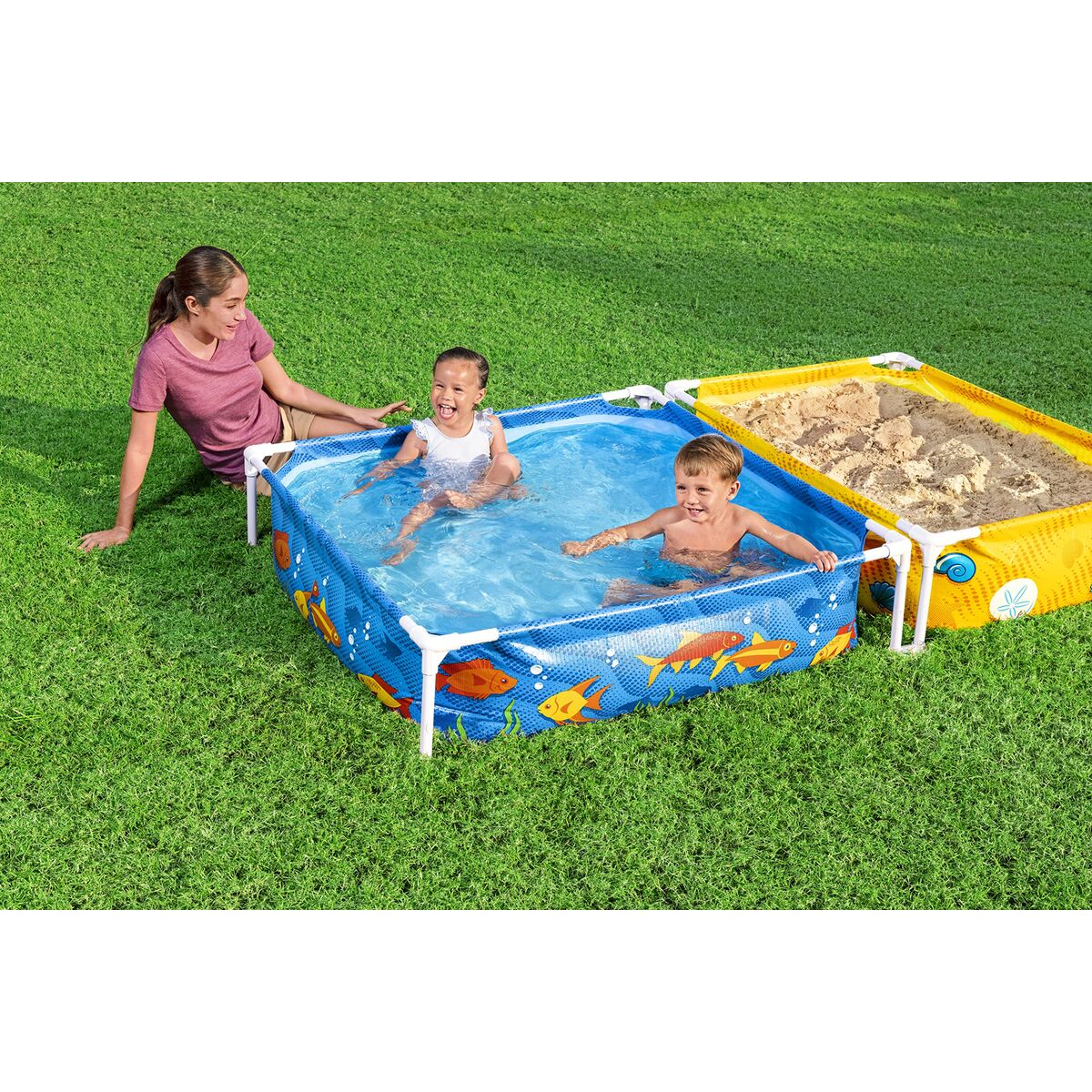 Bestway 2in1 Kinderzwembad met Zandbak vanaf +2 jaar